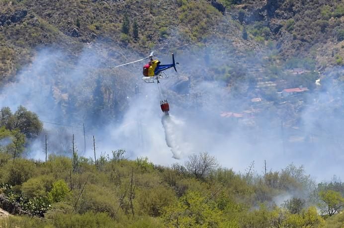 Incendio en la zona de Llano Grande