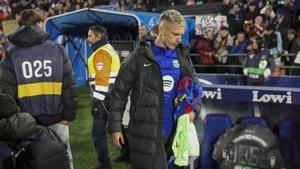 Olmo pateix una sobrecàrrega muscular i demà no jugarà contra el Benfica