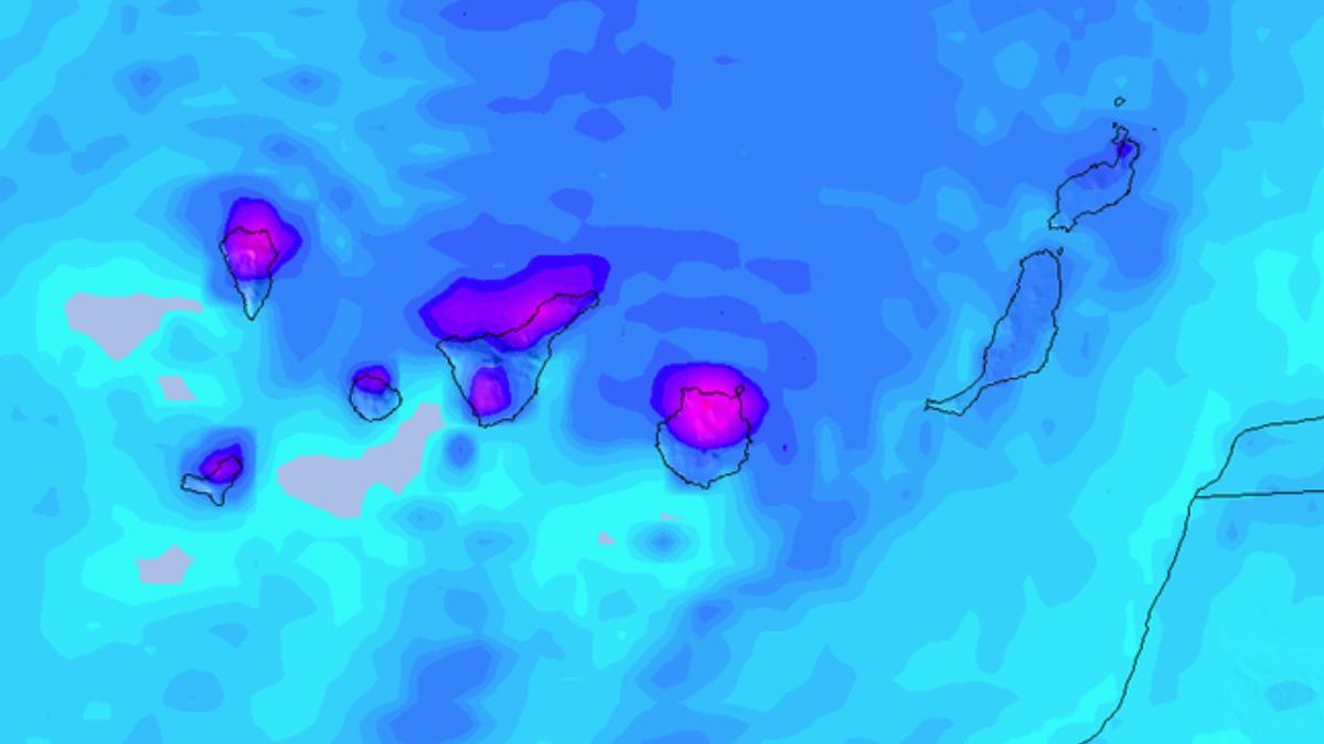 Canarias, expectante ante una DANA que dejará &quot;importantes lluvias&quot; la próxima semana