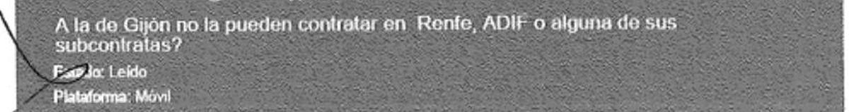 Pantallazo del informe de la UCO
