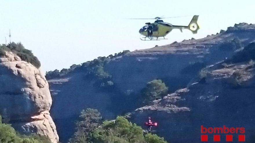 L&#039;helicòpter que ha participat en el rescat