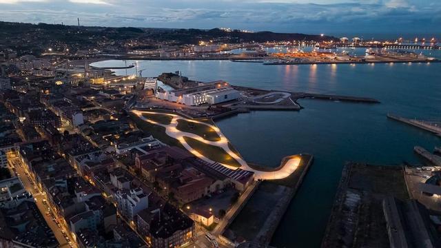 Naval Azul, en El Natahoyo, a vista de dron. | Cedida a LNE