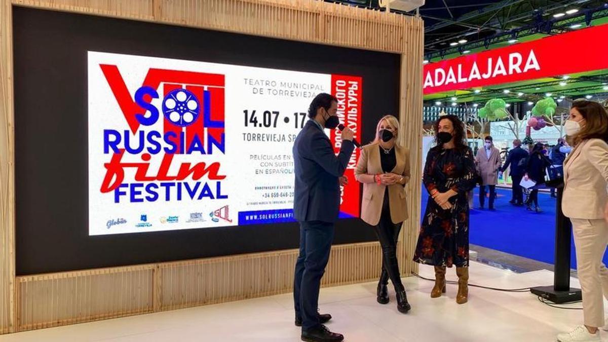 Presentación del Sol Russian Film Festival en Fitur, en enero de 2022.