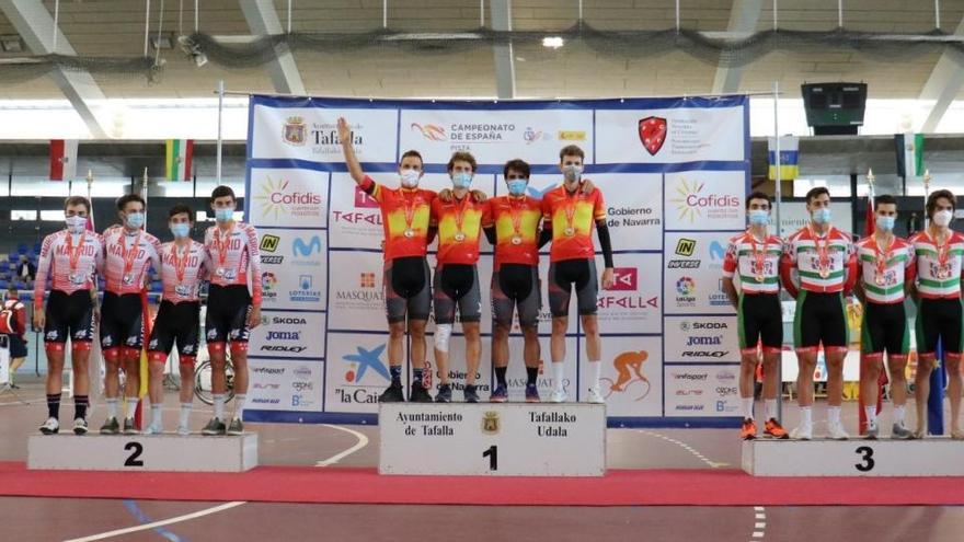 Dos nuevas medallas de oro para Murcia en los nacionales en pista