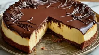 Tarta de queso de chocolate