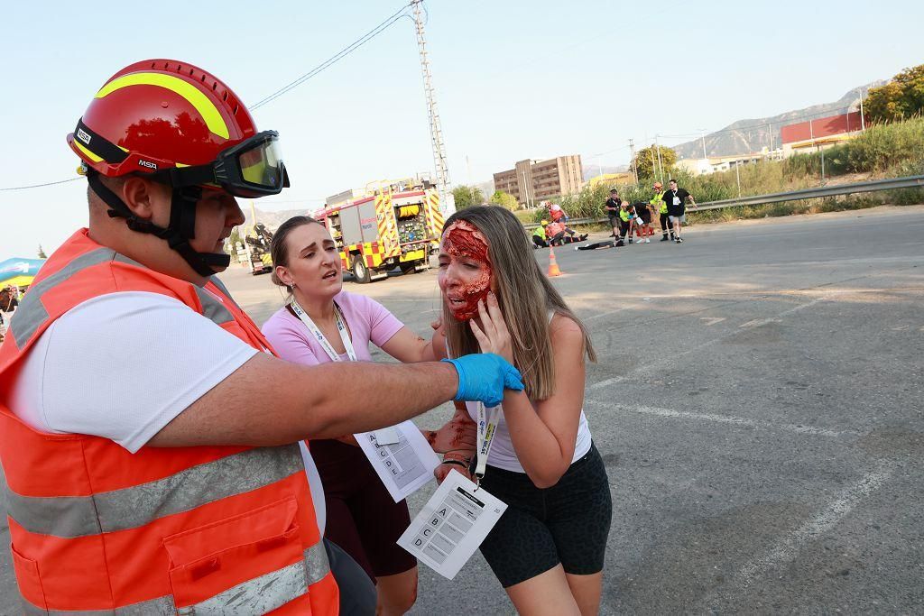 Así ha sido el simulacro de Emergencias con una treintena de víctimas en Murcia