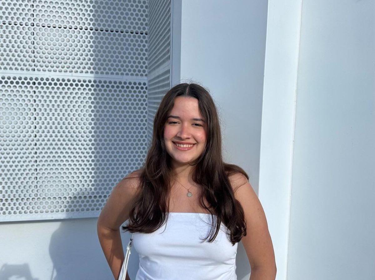 María Segredo, de 22 años, salió de Venezuela en 2019
