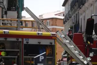 Se desploma el forjado de un edificio en rehabilitación en Madrid