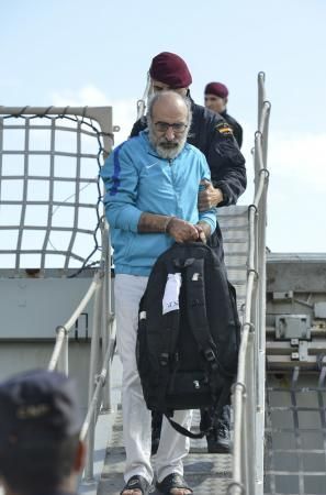 23/10/2018 LAS PALMAS DE GRAN CANARIA. Llegada a la Base Naval del barco remolcador Breath cargado con 1400kg de cocaína que ha sido apresado en aguas próximas a Canarias.  FOTO: J. PÉREZ CURBELO  | 23/10/2018 | Fotógrafo: José Pérez Curbelo