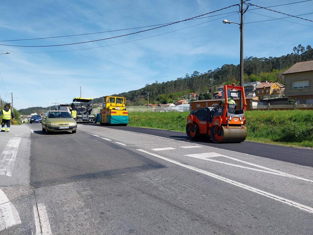 Vuelven las obras (y las colas) a la PO-551 entre Bueu y Cangas