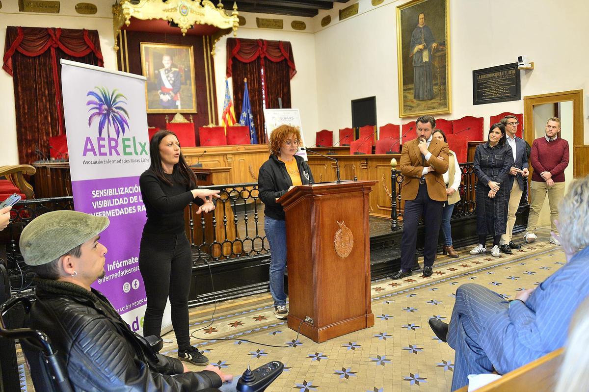 Conmemoración el año pasado del Día Mundial de las Enfermedades Raras de Elche