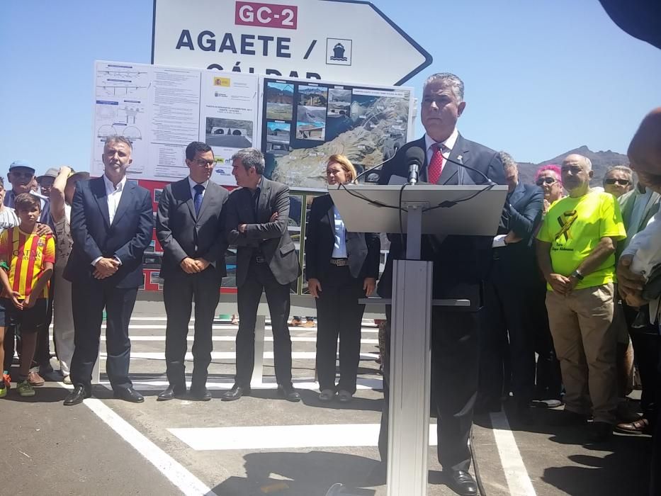 Inauguración de la primera fase de la carretera de La Aldea