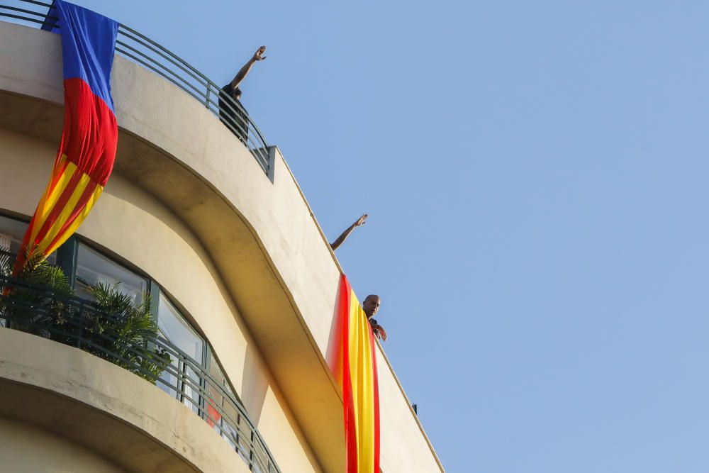 Manifestación 9 d'Octubre Valencia: tensión y altercados