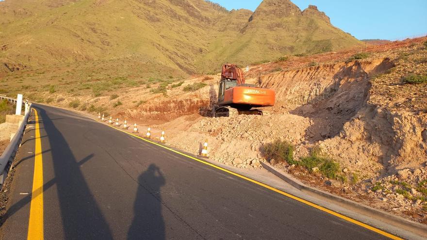 Comienzan las obras en el Lomo de la Aulaga para conectar los túneles de Faneque con la carretera de La Aldea