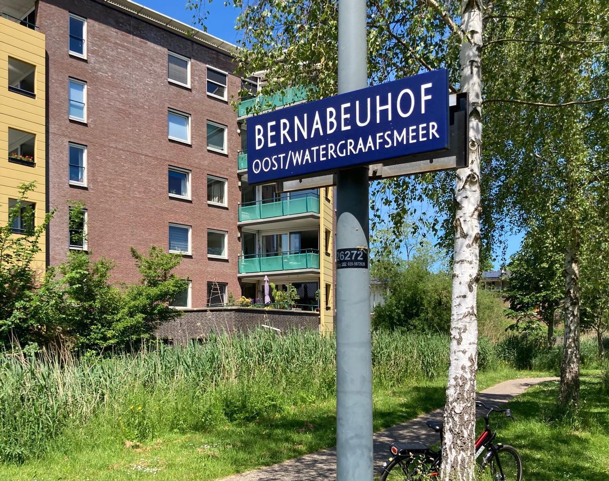 La calle Bernabéu, en Park de Meer (Amsterdam)