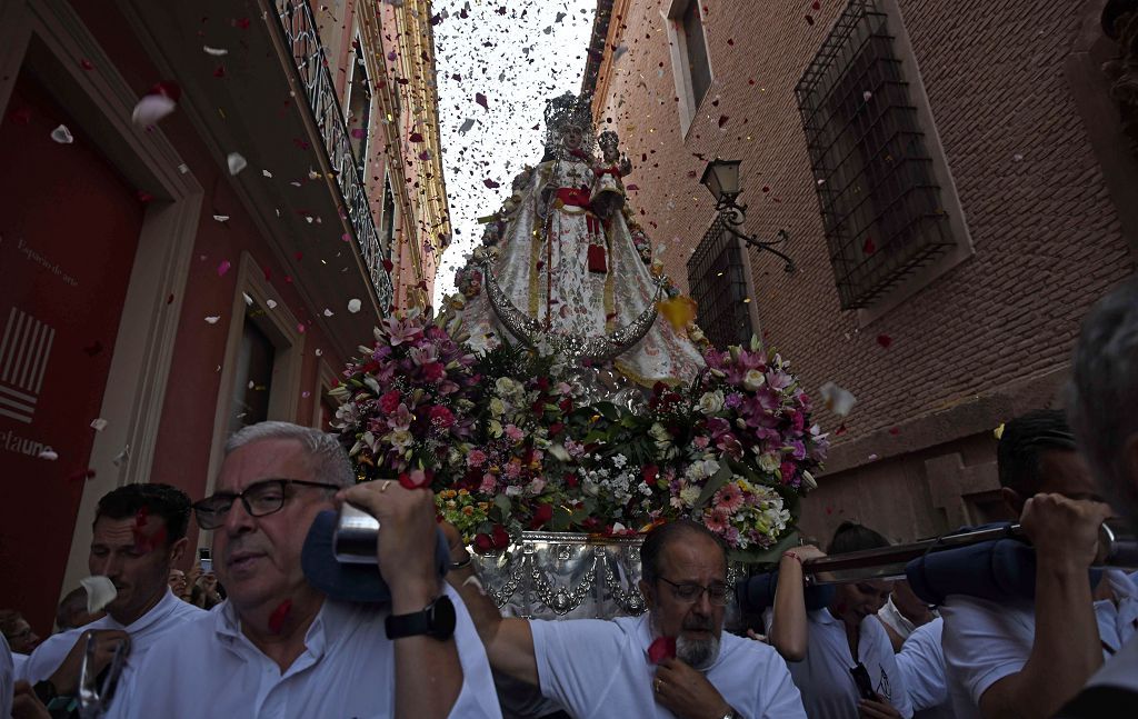 Primer tramo de la Romería de Murcia, en imágenes