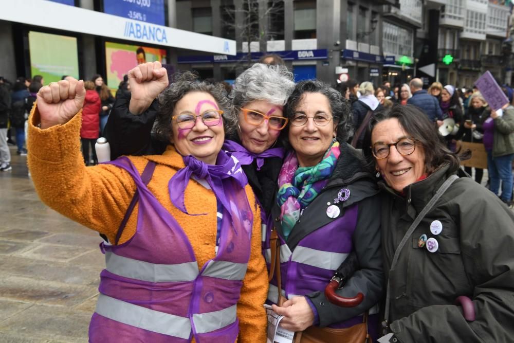 Unas 13.000 personas en el 8-M en A Coruña