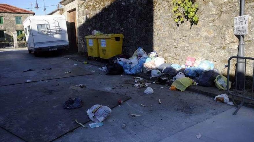 Imagen de archivo de una calle de Vilaxoán. // Noé Parga