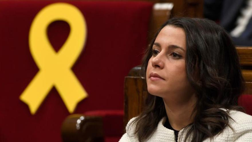 Inés Arrimadas, durante la sesión.