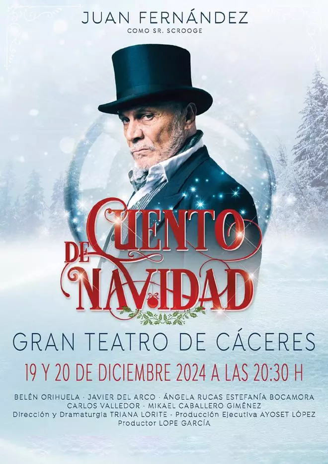 La obra ‘Cuento de Navidad’ llega al Gran Teatro de Cáceres