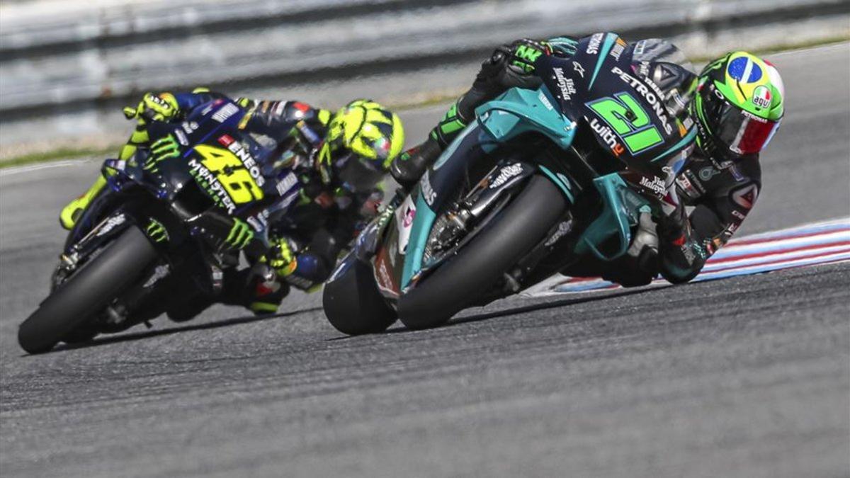 Morbidelli y Rossi en una imagen de archivo