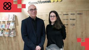 Oriol Soler y Clara Gómez, directores generales Abacus, en Casa Abacus, este miércoles.