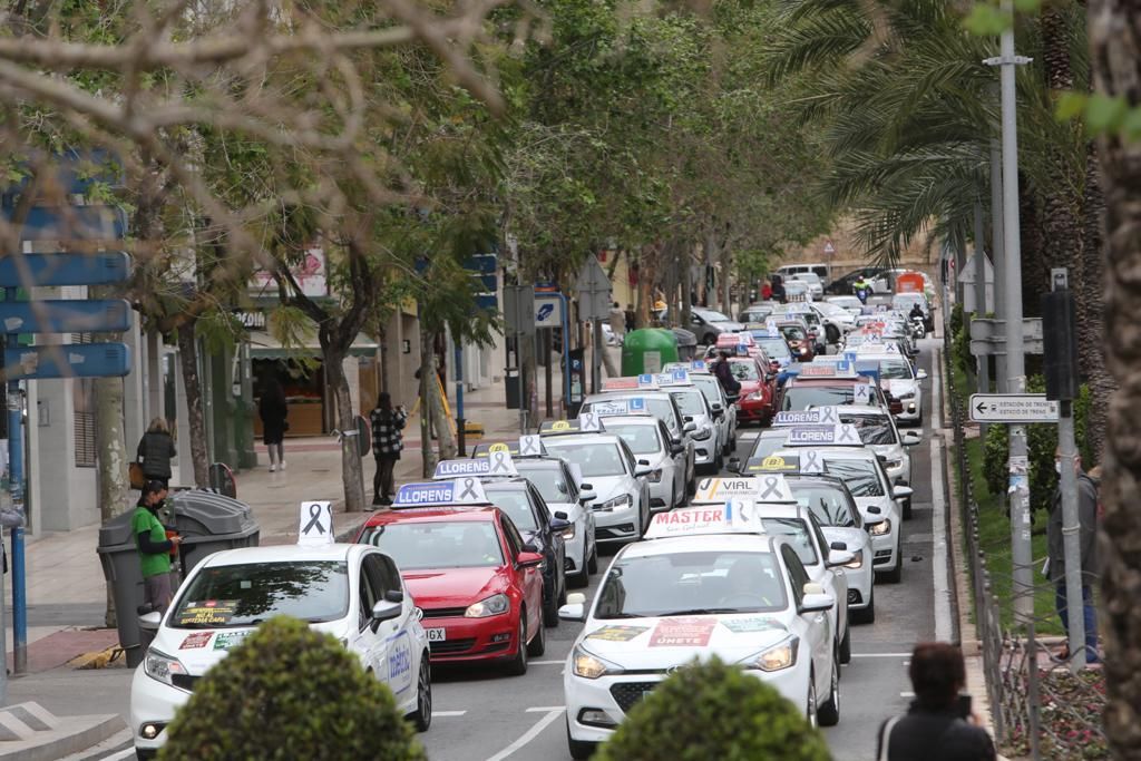 Protesta de las autoescuelas