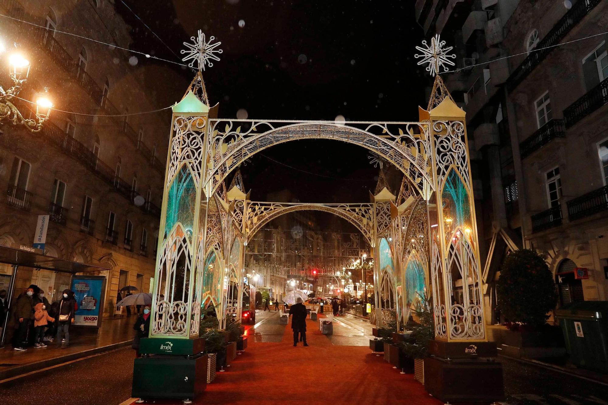 Así se apagaron las luces de Vigo tras una Navidad para la historia