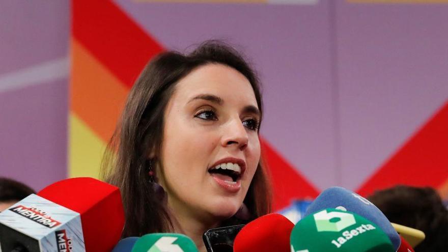 La ministra de Igualdad, Irene Montero.