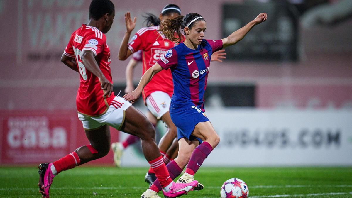 Aitana en el partido contra el Benfica