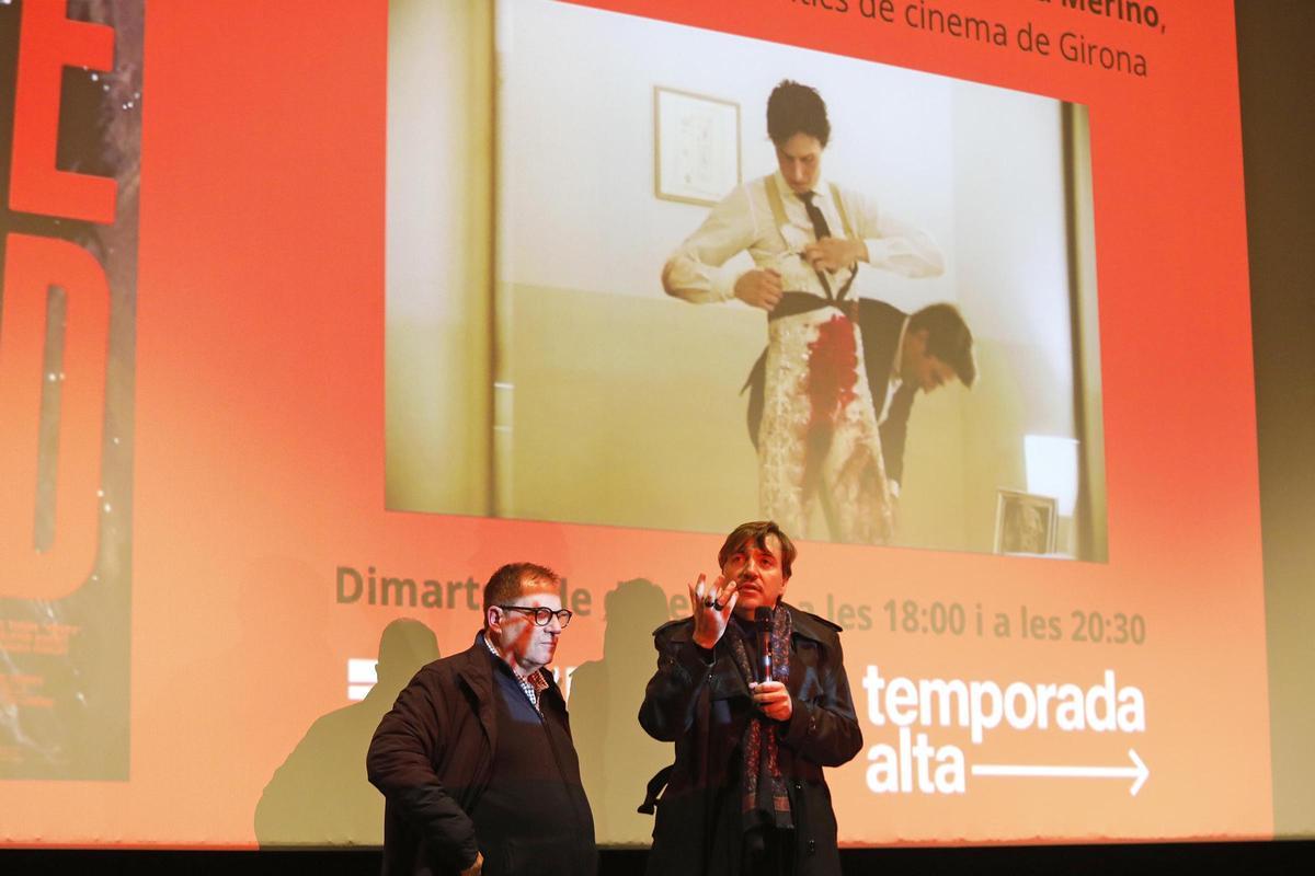 Albert Serra en la presentació de "Tardes de Soledad" al Truffaut, a finals de 2024.