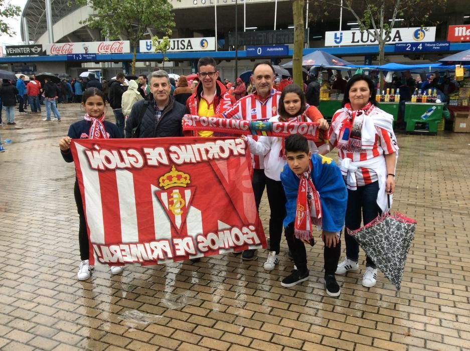 La afición sportinguista en Getafe