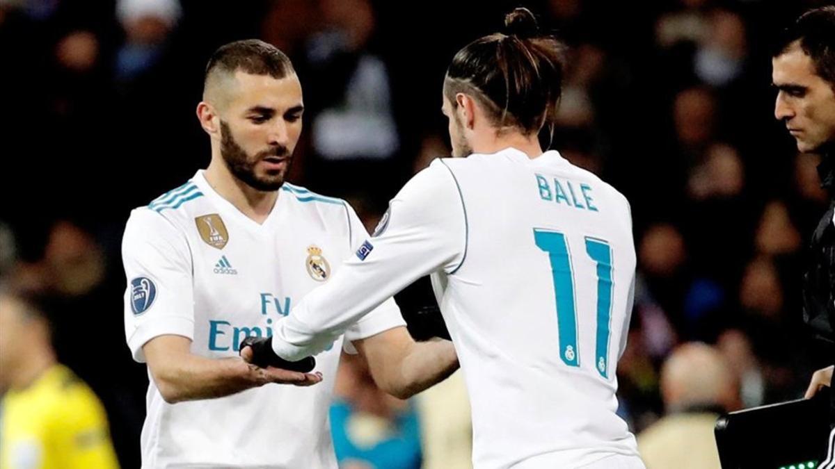Bale y Benzema durante un juego del Real Madrid