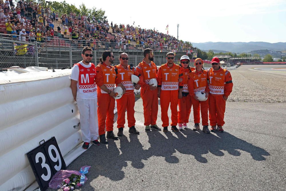 Homenaje a Luis Salom en el circuito de Montmeló