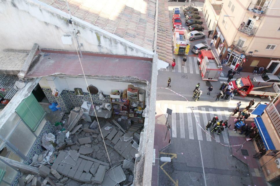 Derrumbe de una casa en Murcia