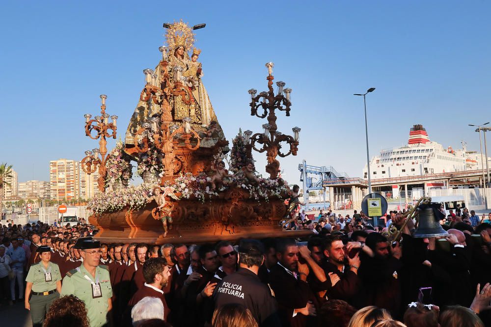 El Perchel, Huelin y la Malagueta celebran las procesiones del Carmen