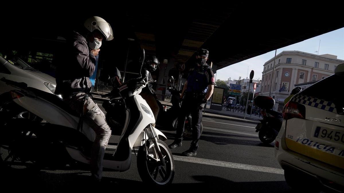 Madrid confinamiento control policia