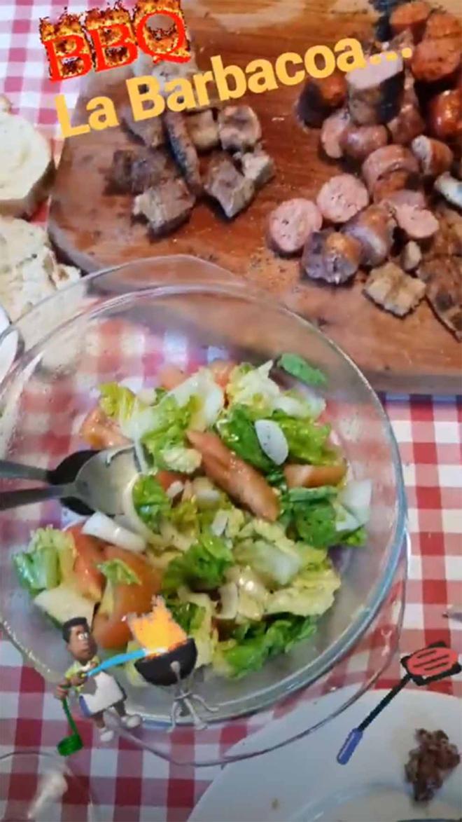 Ensalada en la barbacoa de Paula Echevarría