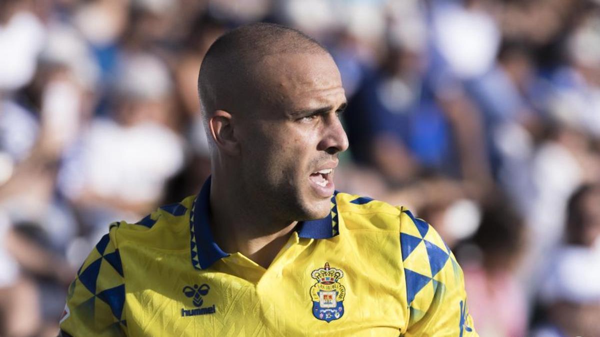 Sandro Ramírez durante el partido entre Leganés y Las Palmas de LaLiga.