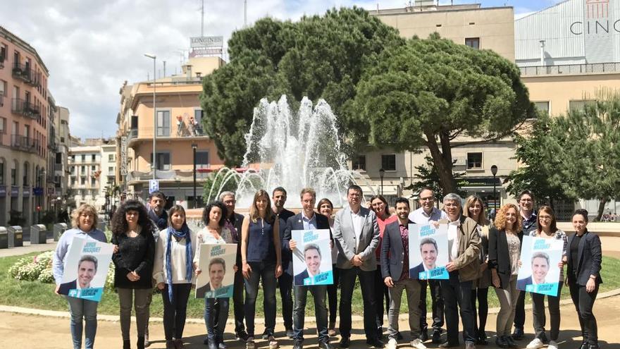 Jordi Masquef amb l&#039;equip de la seva candidatura.