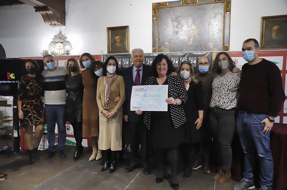 José Juan Luque y la Oficina de Comunicación de la Diputación Premios de Periodismo Córdoba