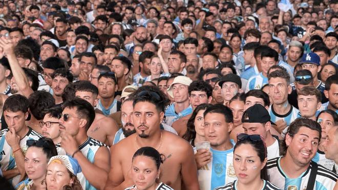 La final del Mundial, en Mallorca: La 'fan zone' de Argentina en Son Moix