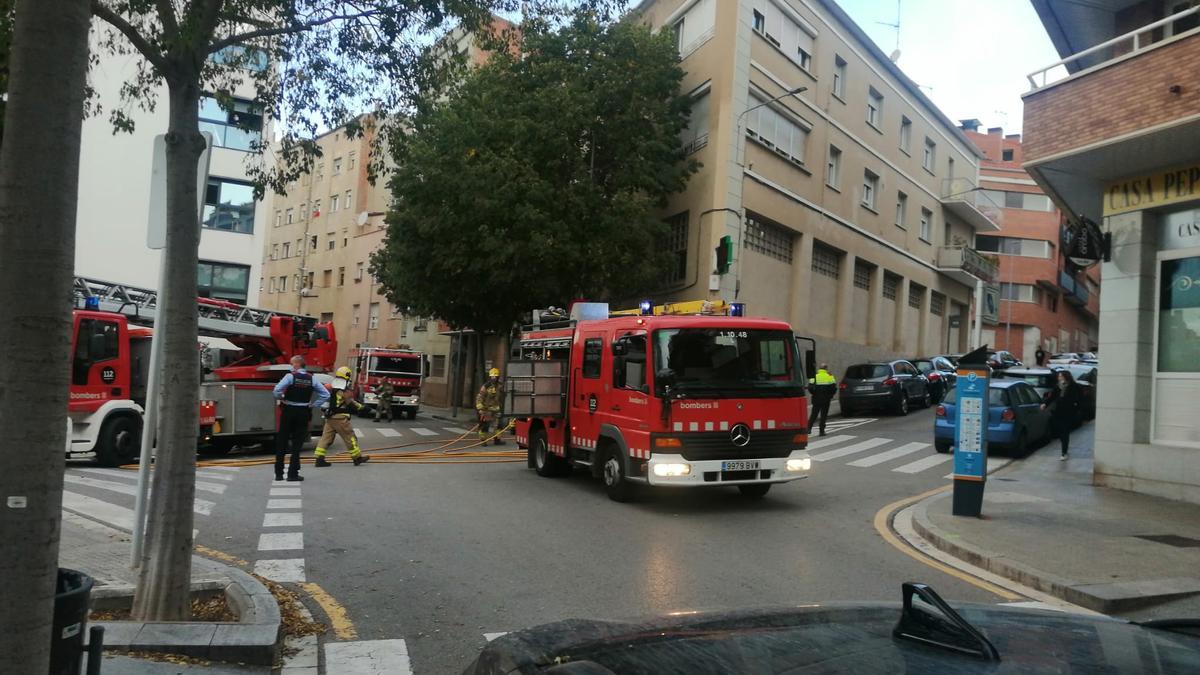 Incendi a la farmàcia Mayor Martínez de Manresa