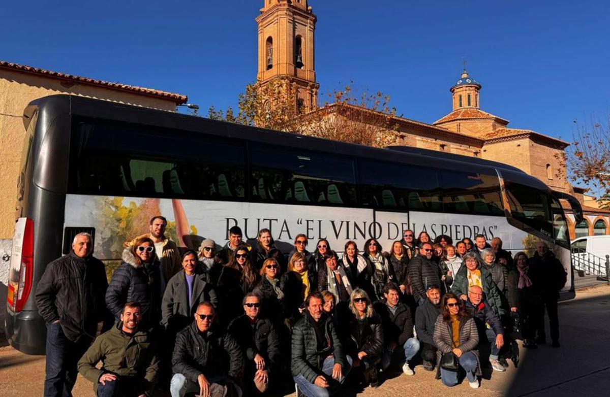 Cosuenda fue el punto de partida del último Bus del Vino de 2023. | SERVICIO ESPECIAL
