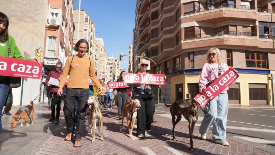 Protesta contra la caza en Castelló