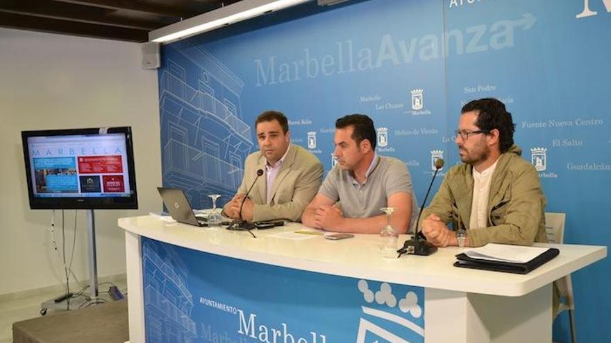 Manuel Morales y Miguel Díaz, ayer en Marbella.