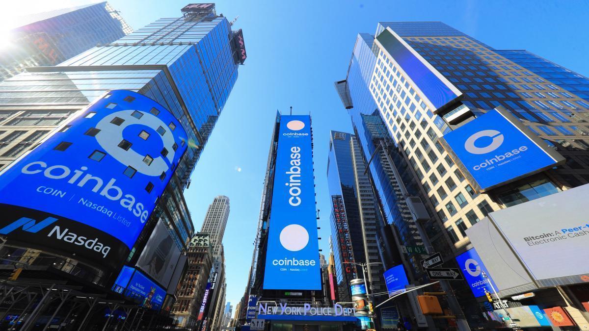 Coinbase, anunciado el día de su salida a Bolsa.