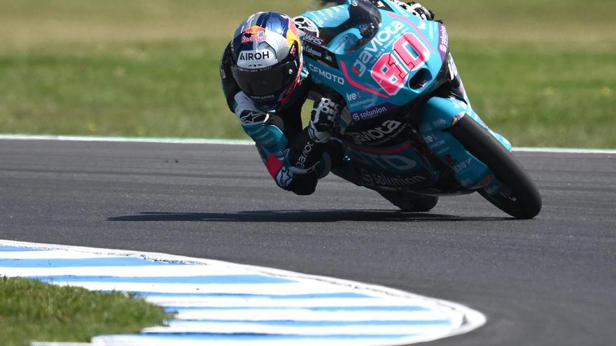 David Alonso iguala en Phillip Island el récord de victorias de Rossi en Moto3