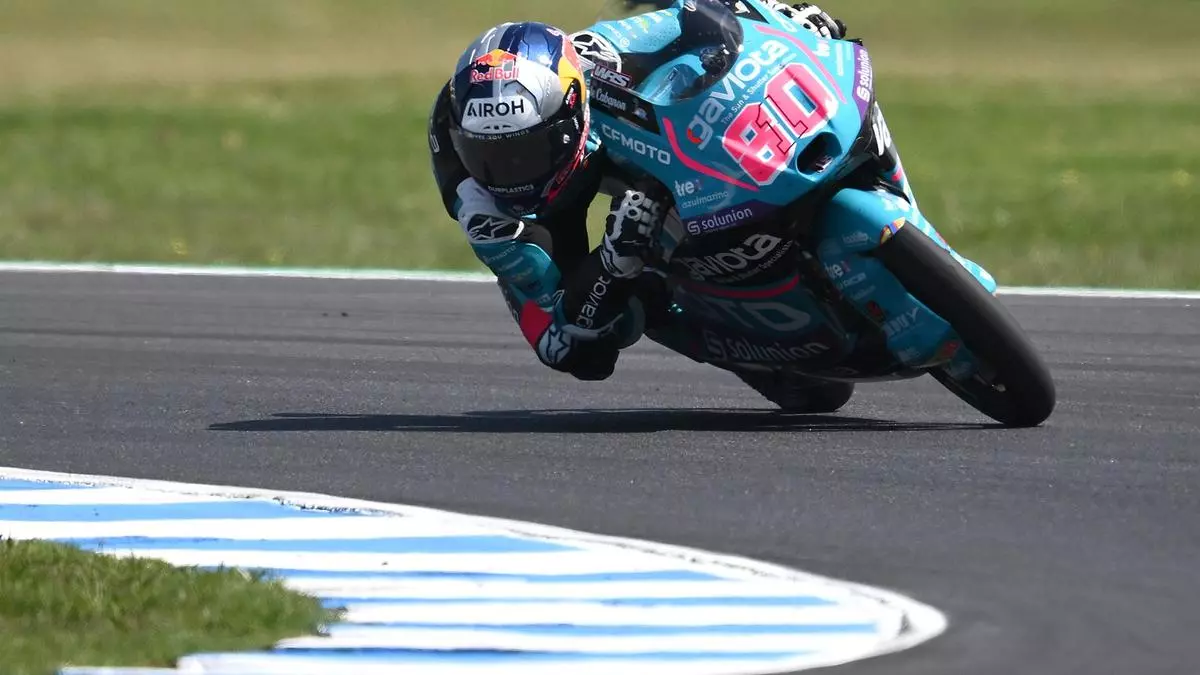 David Alonso iguala en Phillip Island el r谷cord de victorias de Rossi en Moto3