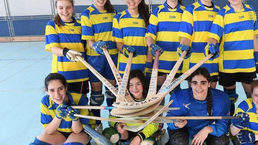 El equipo de Compañía de María que participará en el Campeonato de España sub 16 femenino.